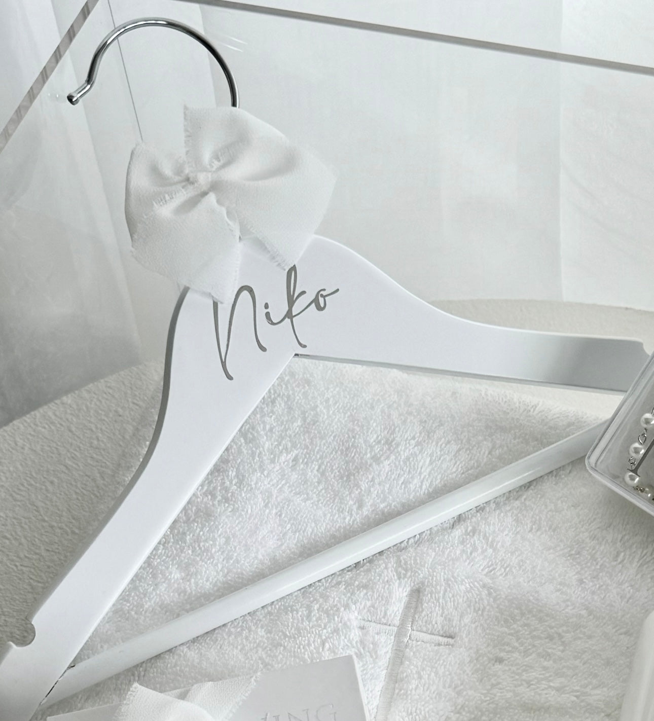 White Personalised Hanger - Child