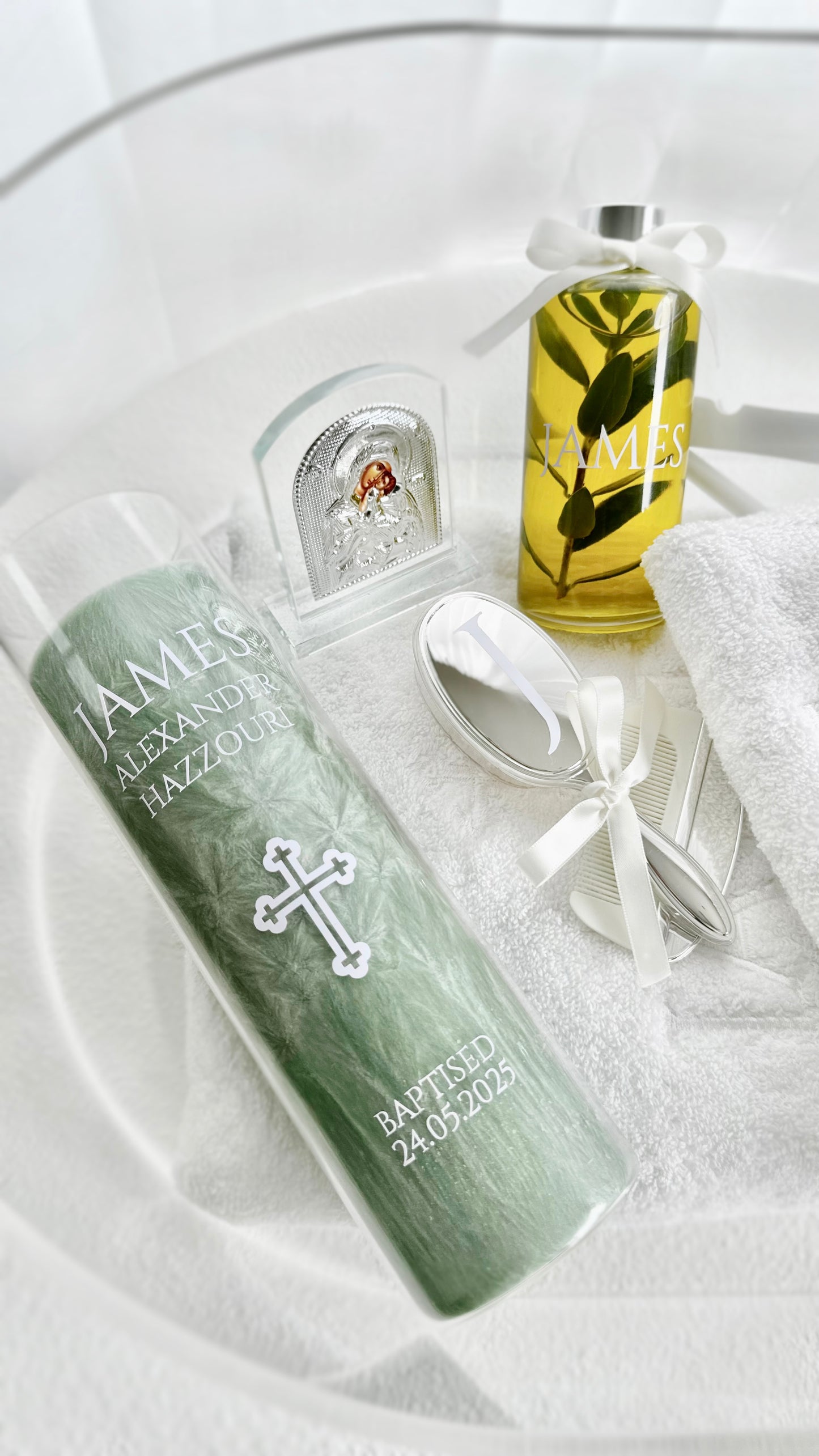 Brush & Comb Set - Silver