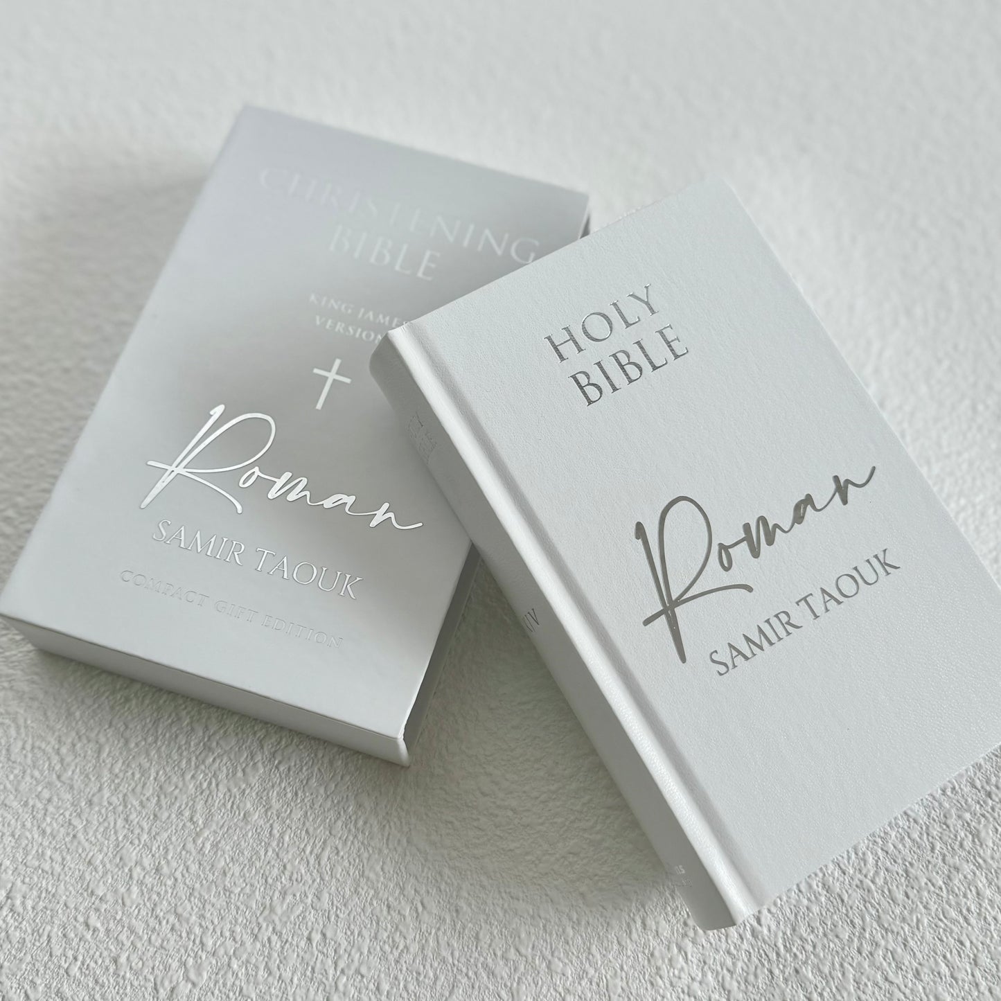 Personalised KJV White Bible - Christening Bible