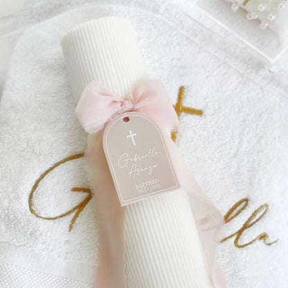 Round Catholic Christening Box Package