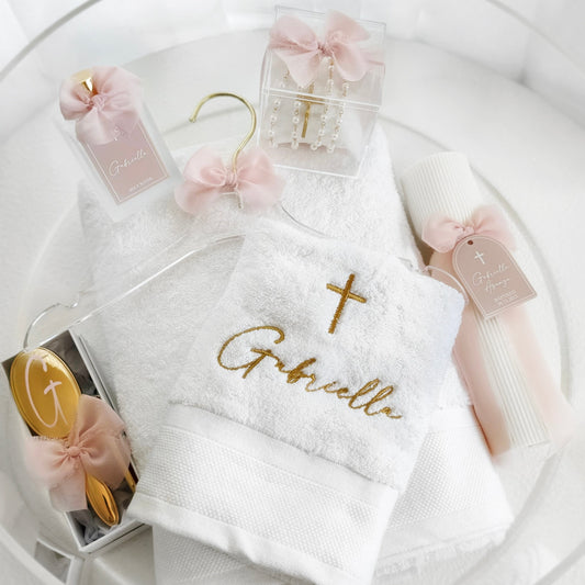 Round Catholic Christening Box Package