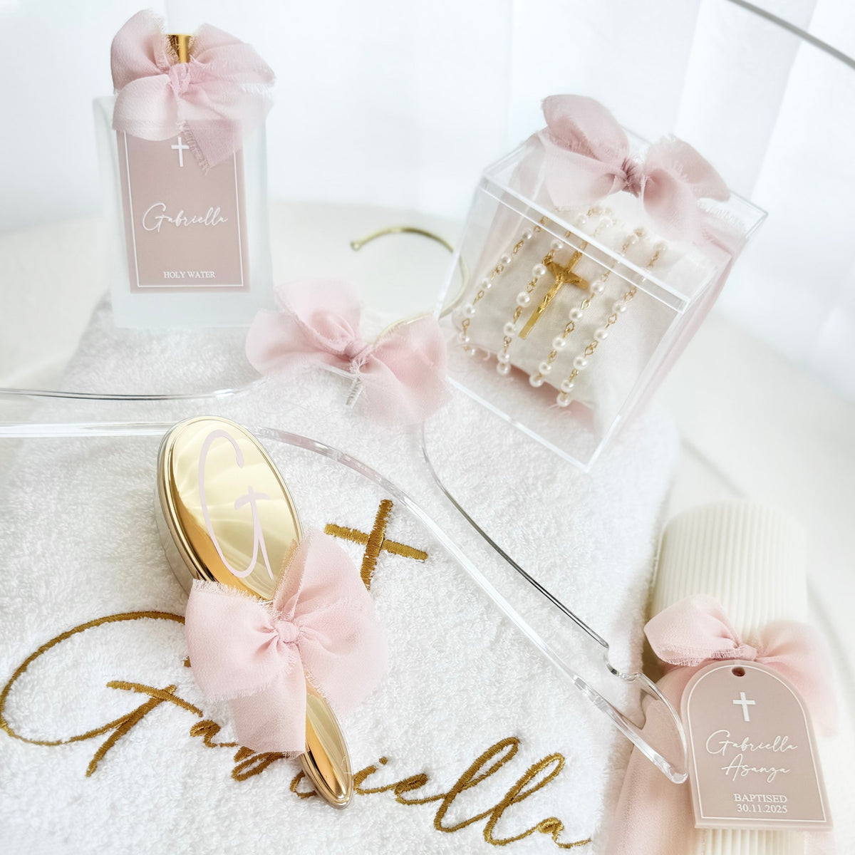 Round Catholic Christening Box Package