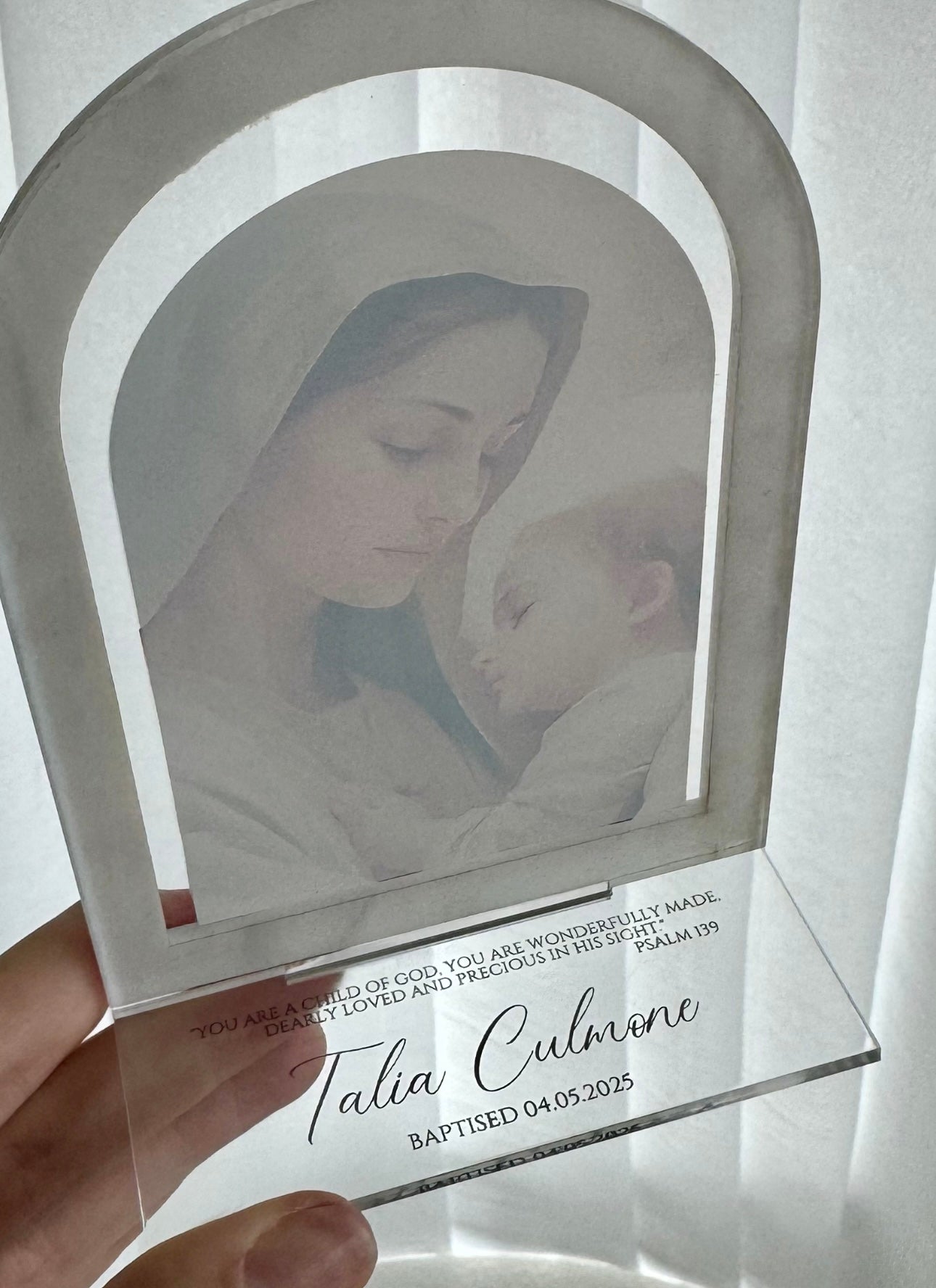 Religious Arch Acrylic Halo Plaque