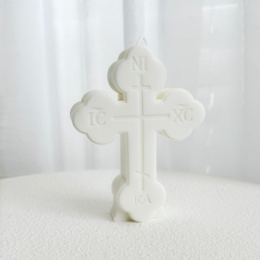 Orthodox Cross Candle Favour