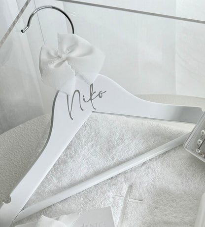 White Personalised Hanger - Child