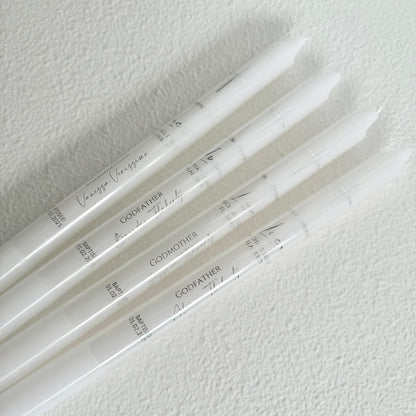 Godparent Taper Candles