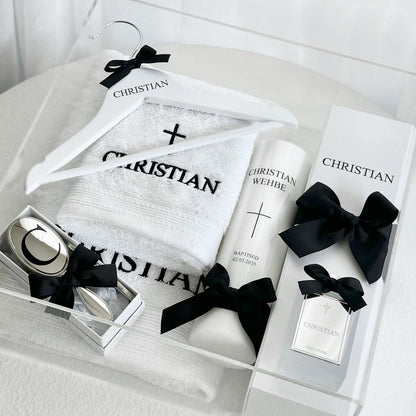 Premium Catholic Christening Box Package - Acrylic Box Included