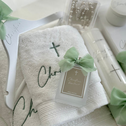 Deluxe Catholic Christening Box Package - Acrylic Box Included