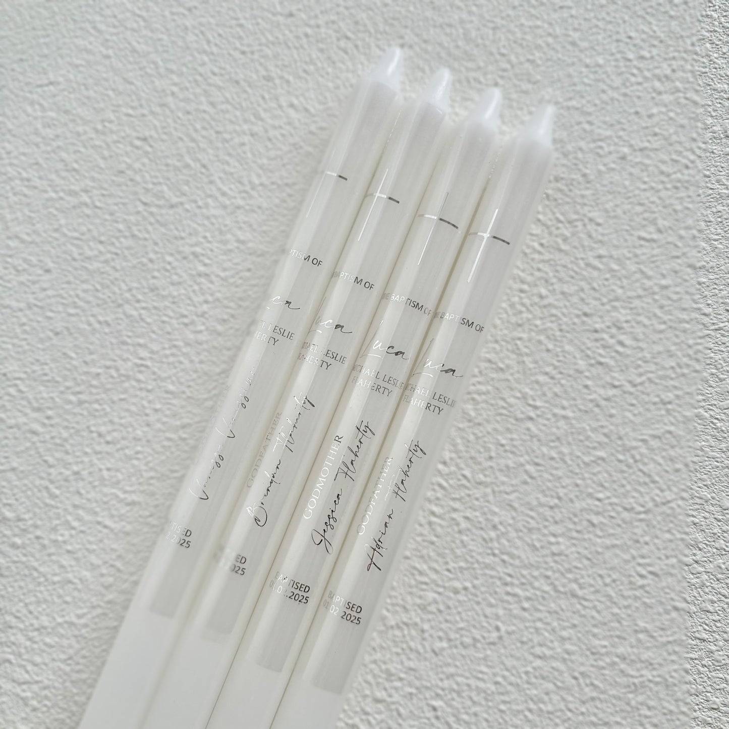 Godparent Taper Candles