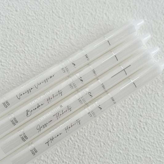 Godparent Taper Candles