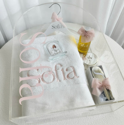 Arch Acrylic Box with Deluxe Orthodox Christening Package