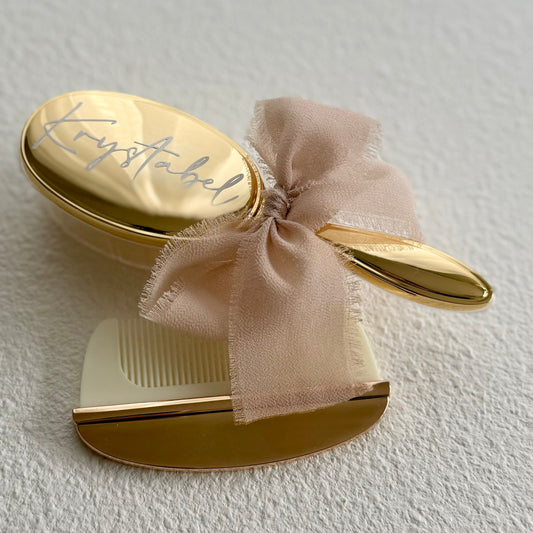 Brush & Comb Set - Gold