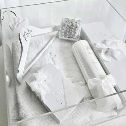 Deluxe Catholic Christening Box Package - Acrylic Box Included