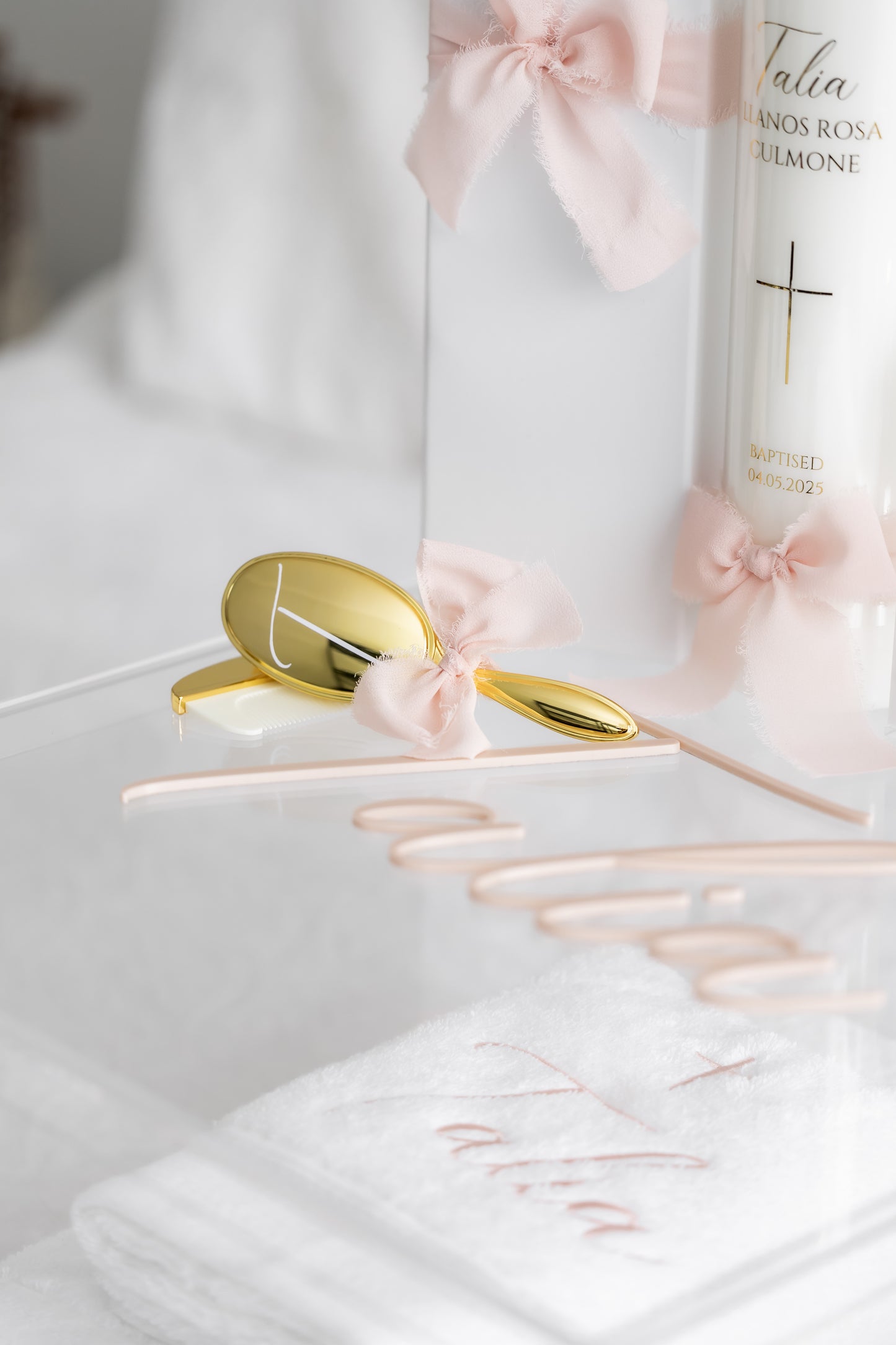 Brush & Comb Set - Gold