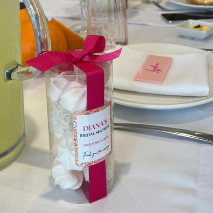 Meringue & Raffaello Cylinder Bomboniere Favours